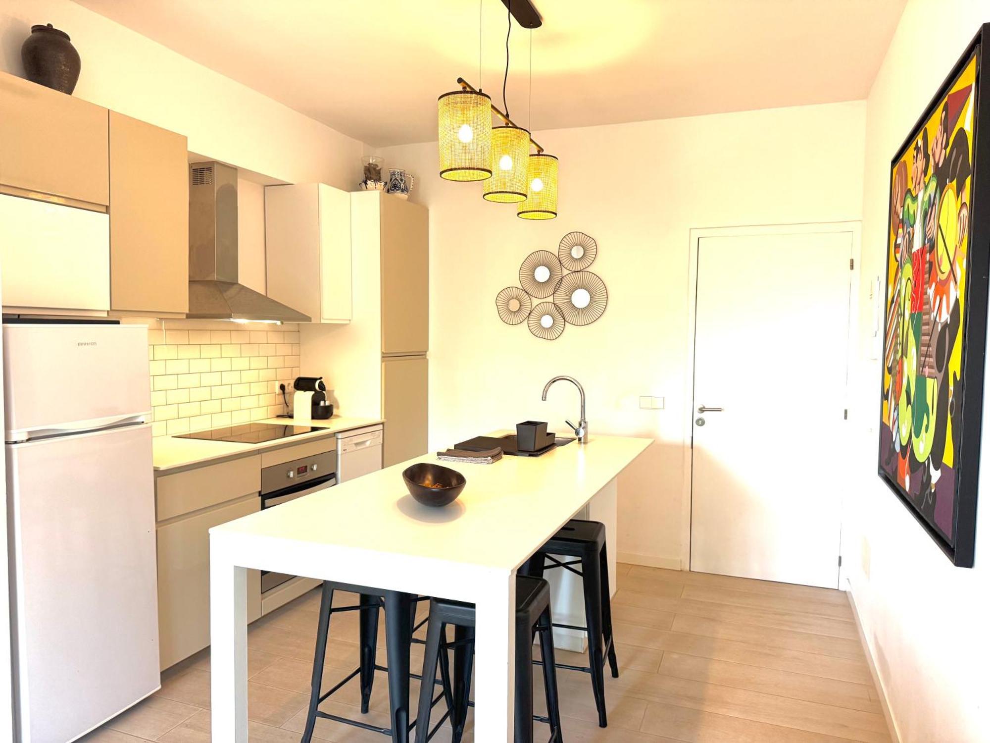 Appartement Nobe Es Pujols Proche Plage, Vue Mer Exterior foto